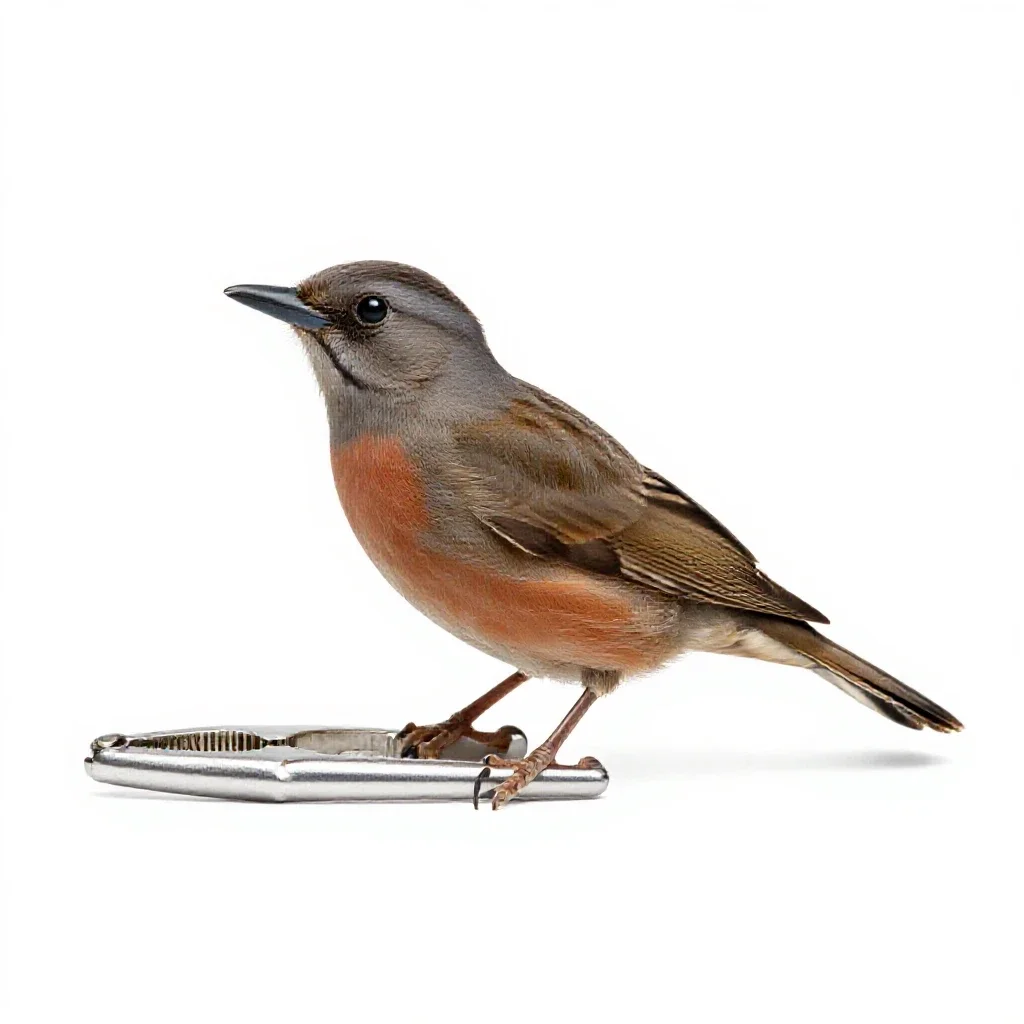 Common nutcracker isolated on a white background