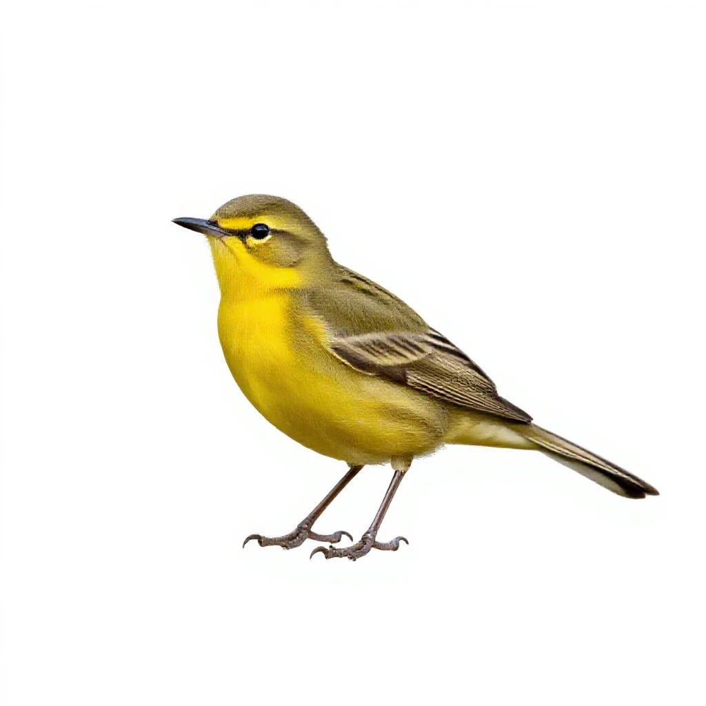 Common yellowthroat isolated on a white background