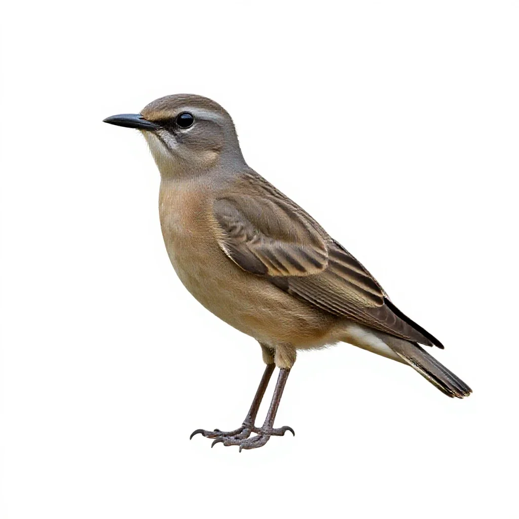Coraciiform bird isolated on a white background