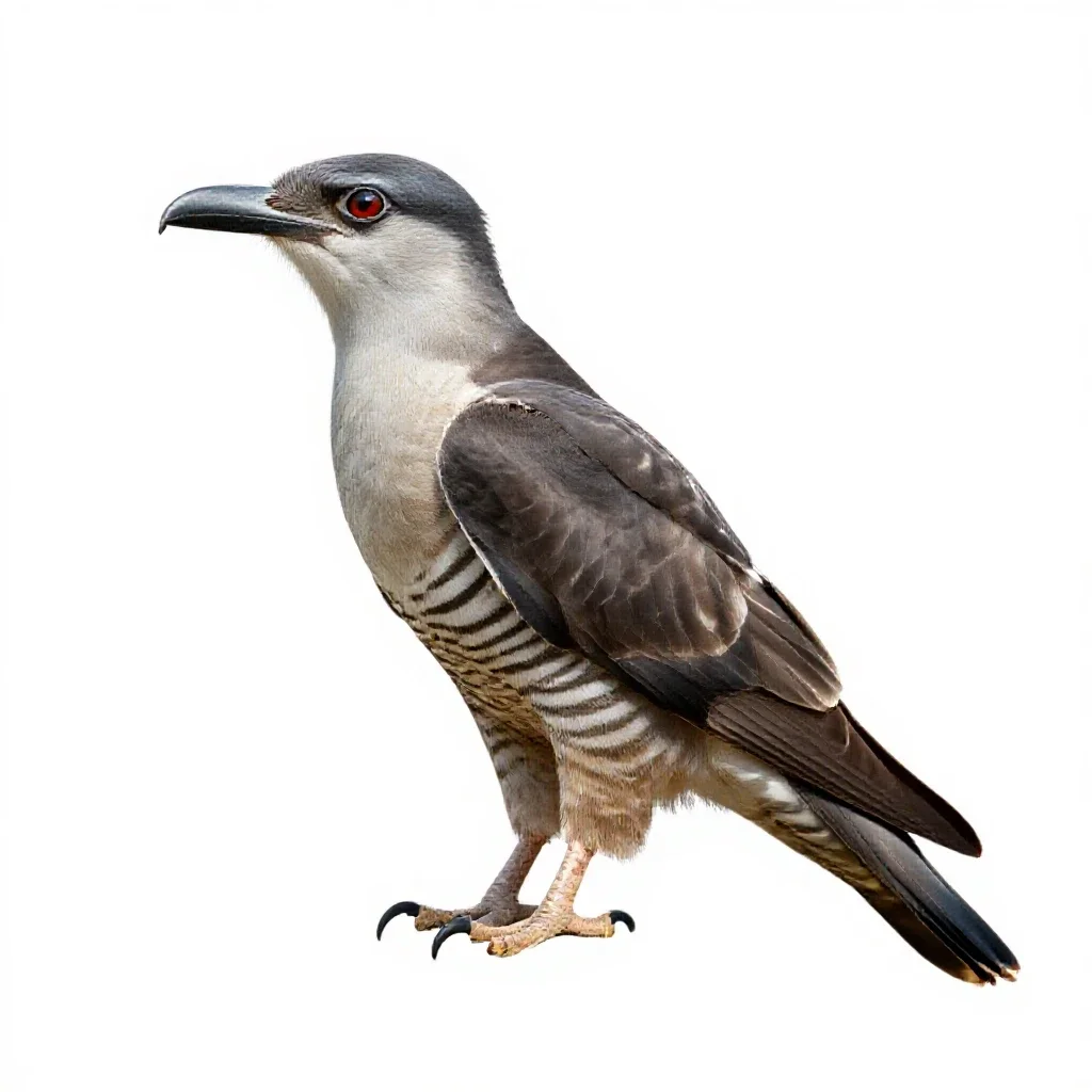 Coucal isolated on a white background