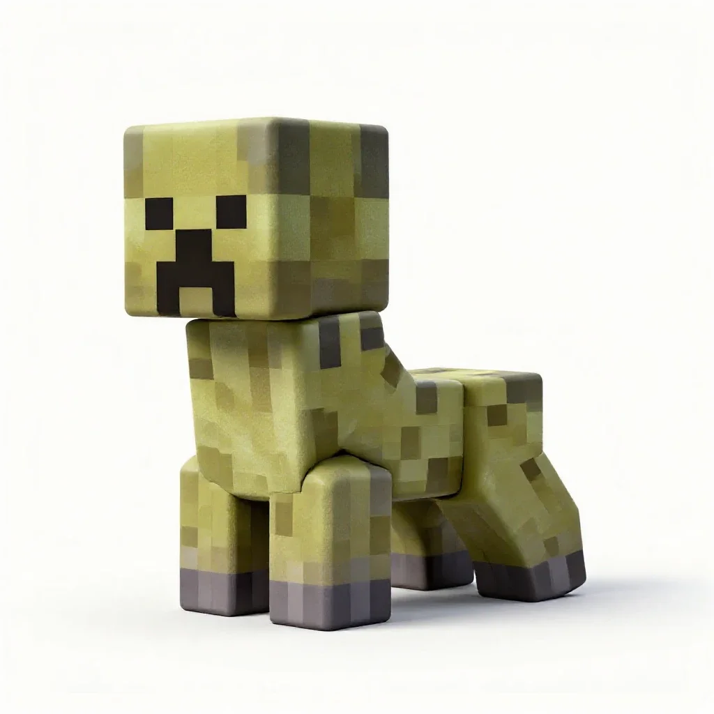 Creeper isolated on a white background