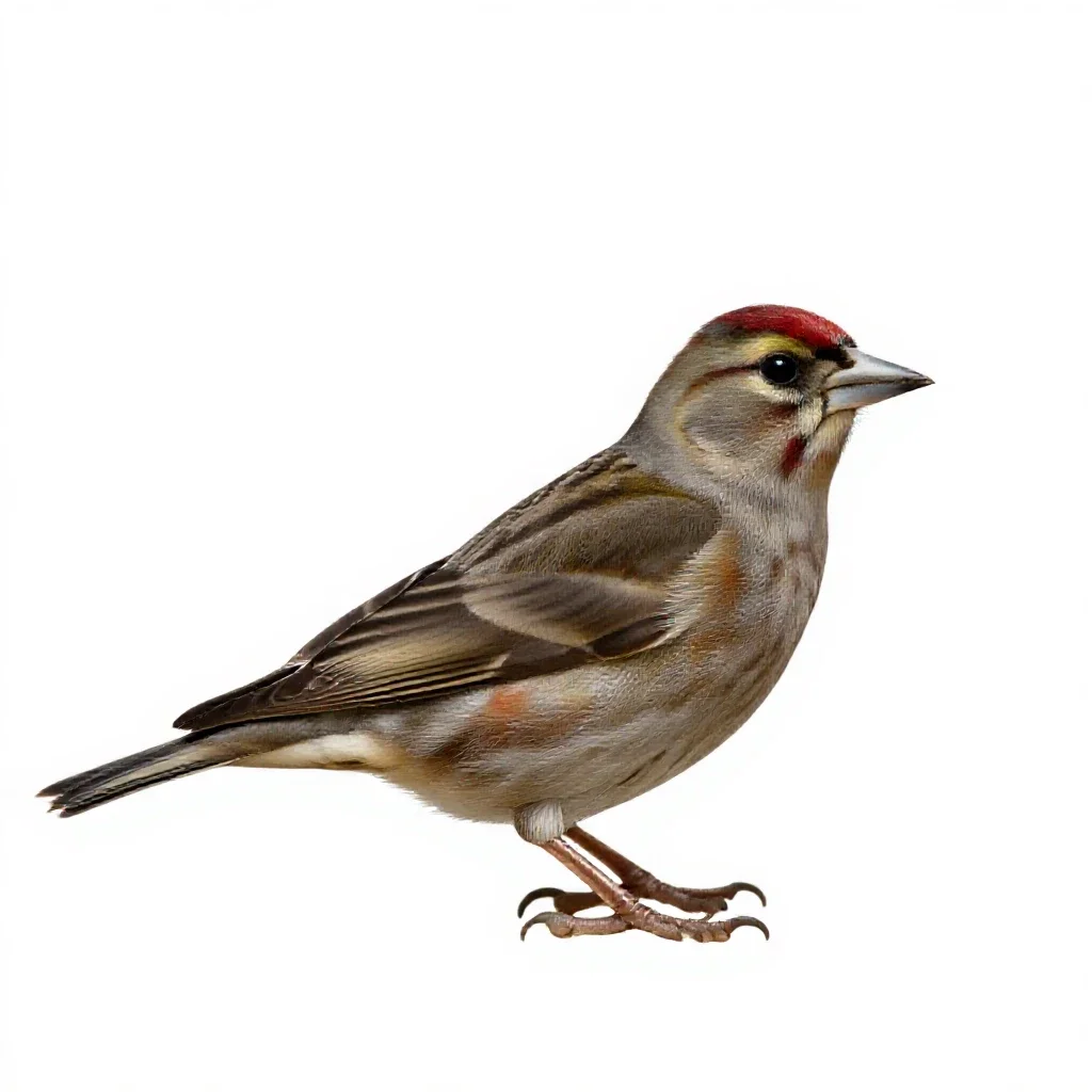 Crossbill isolated on a white background