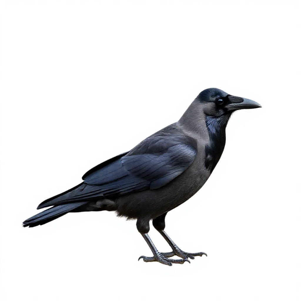 Crow pheasant isolated on a white background