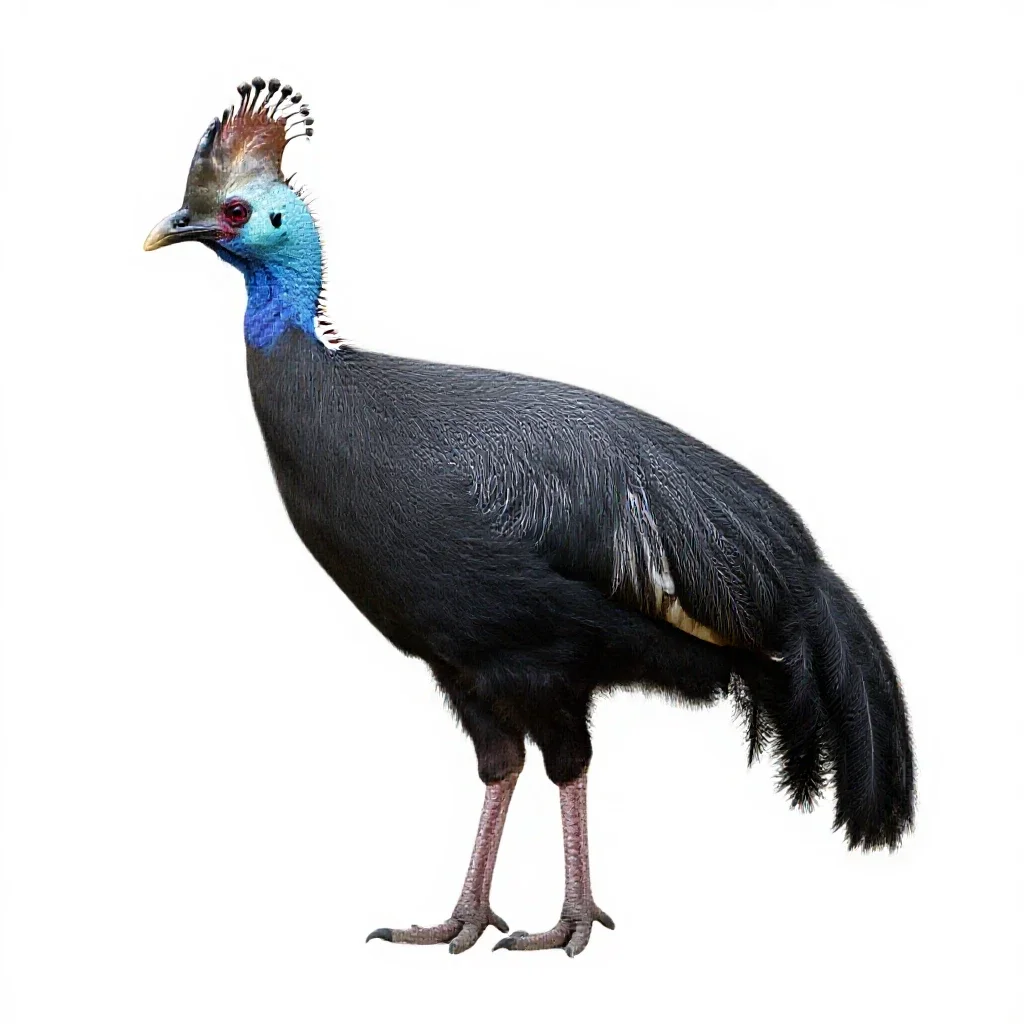 Curassow isolated on a white background