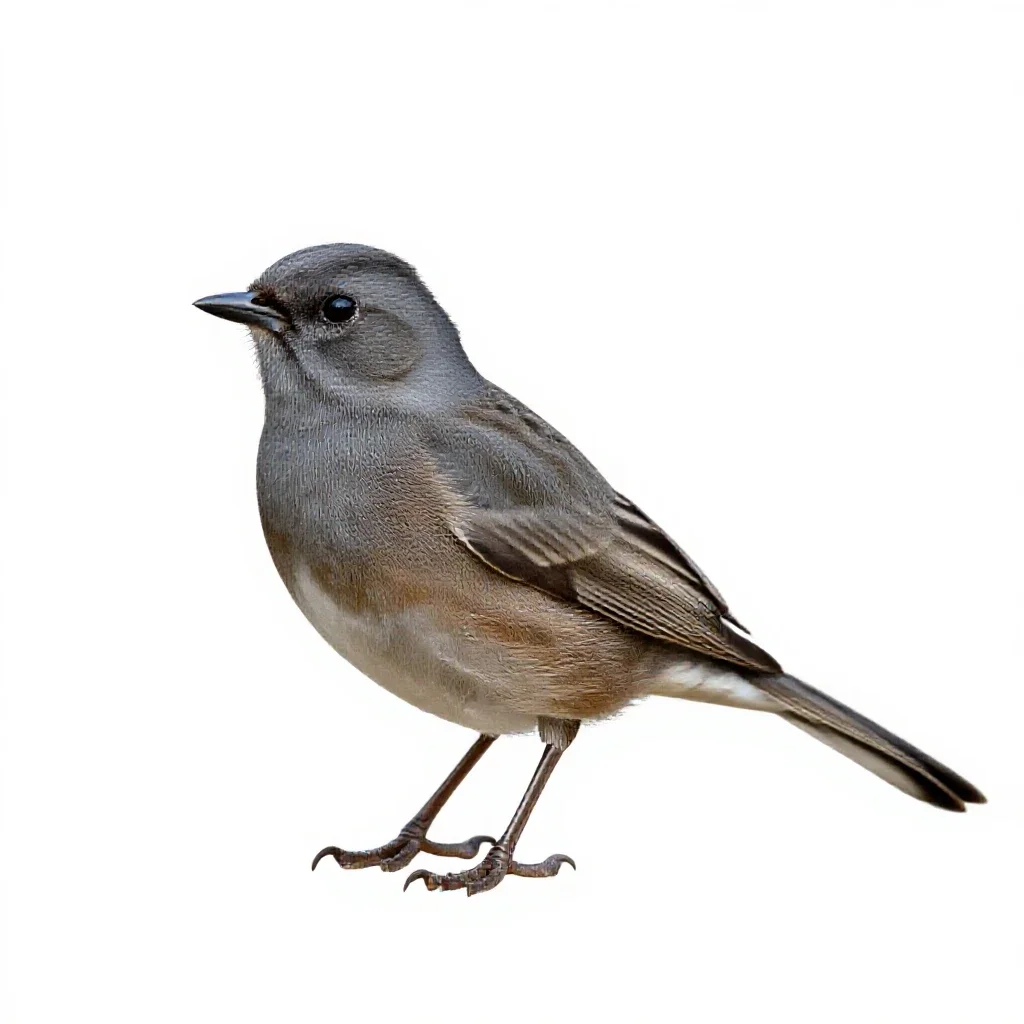 Dark-eyed junco isolated on a white background