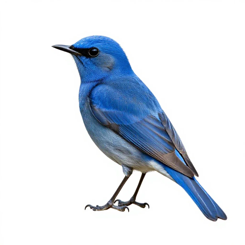 Fairy bluebird isolated on a white background