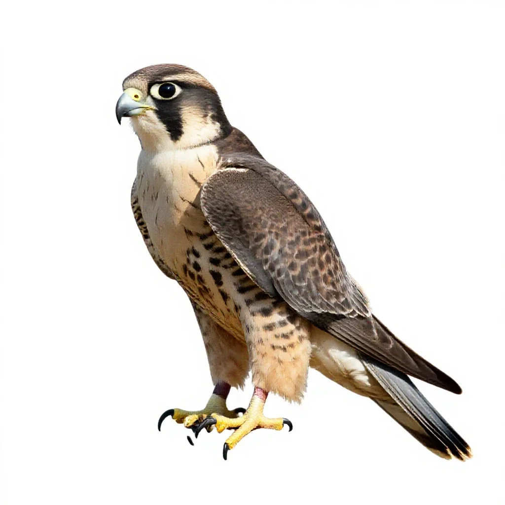 Falcon-gentle isolated on a white background