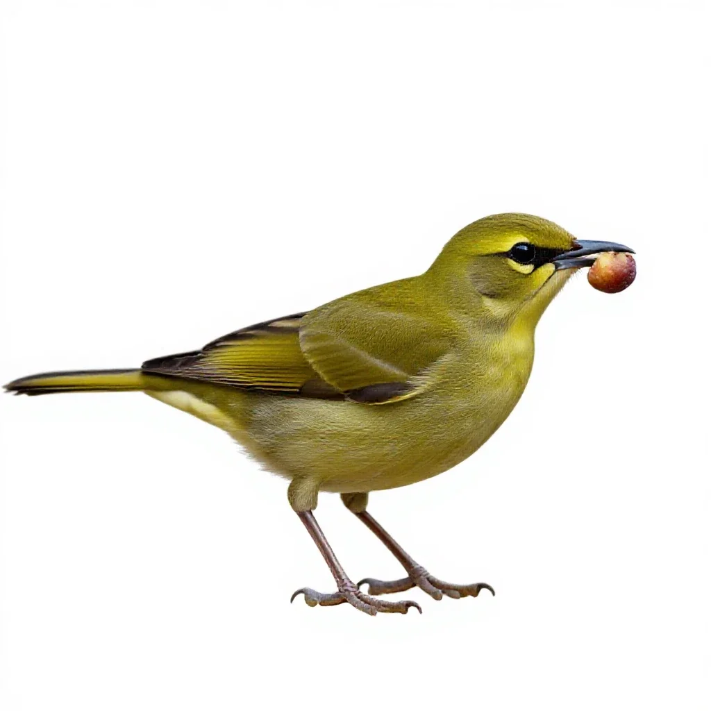 Fig-bird isolated on a white background