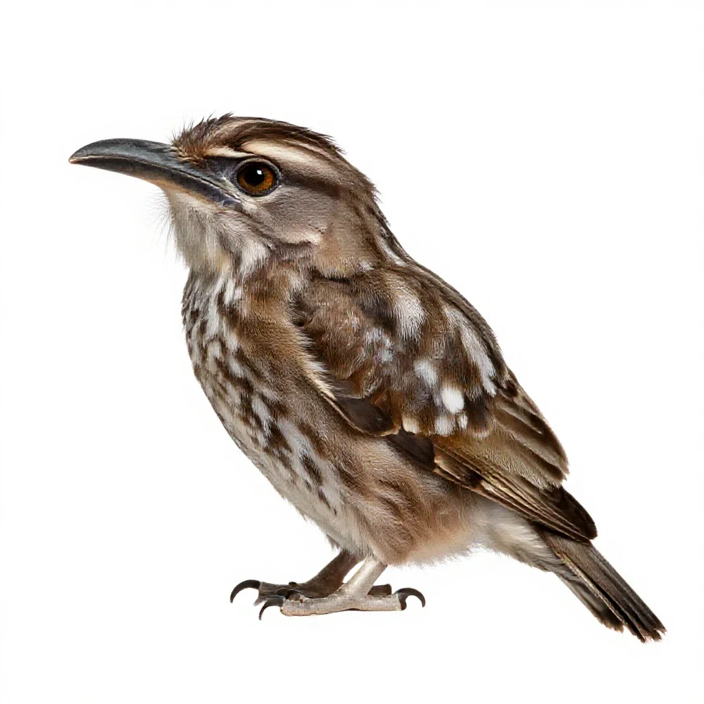 Frogmouth isolated on a white background