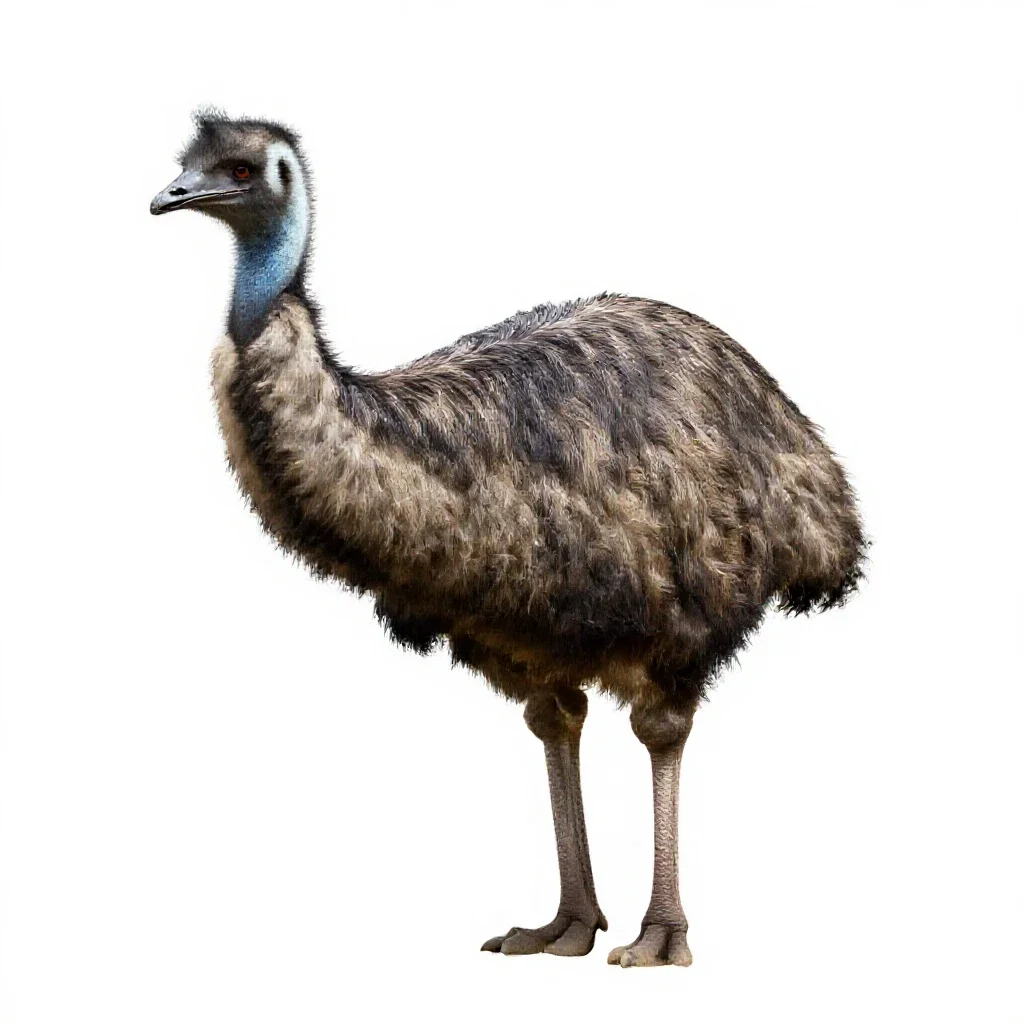 Giant moa isolated on a white background
