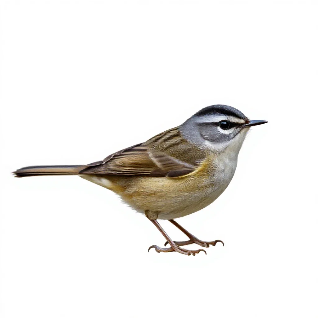 Gnatcatcher isolated on a white background