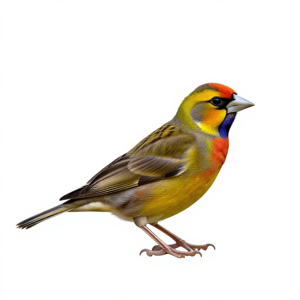 Grassfinch isolated on a white background