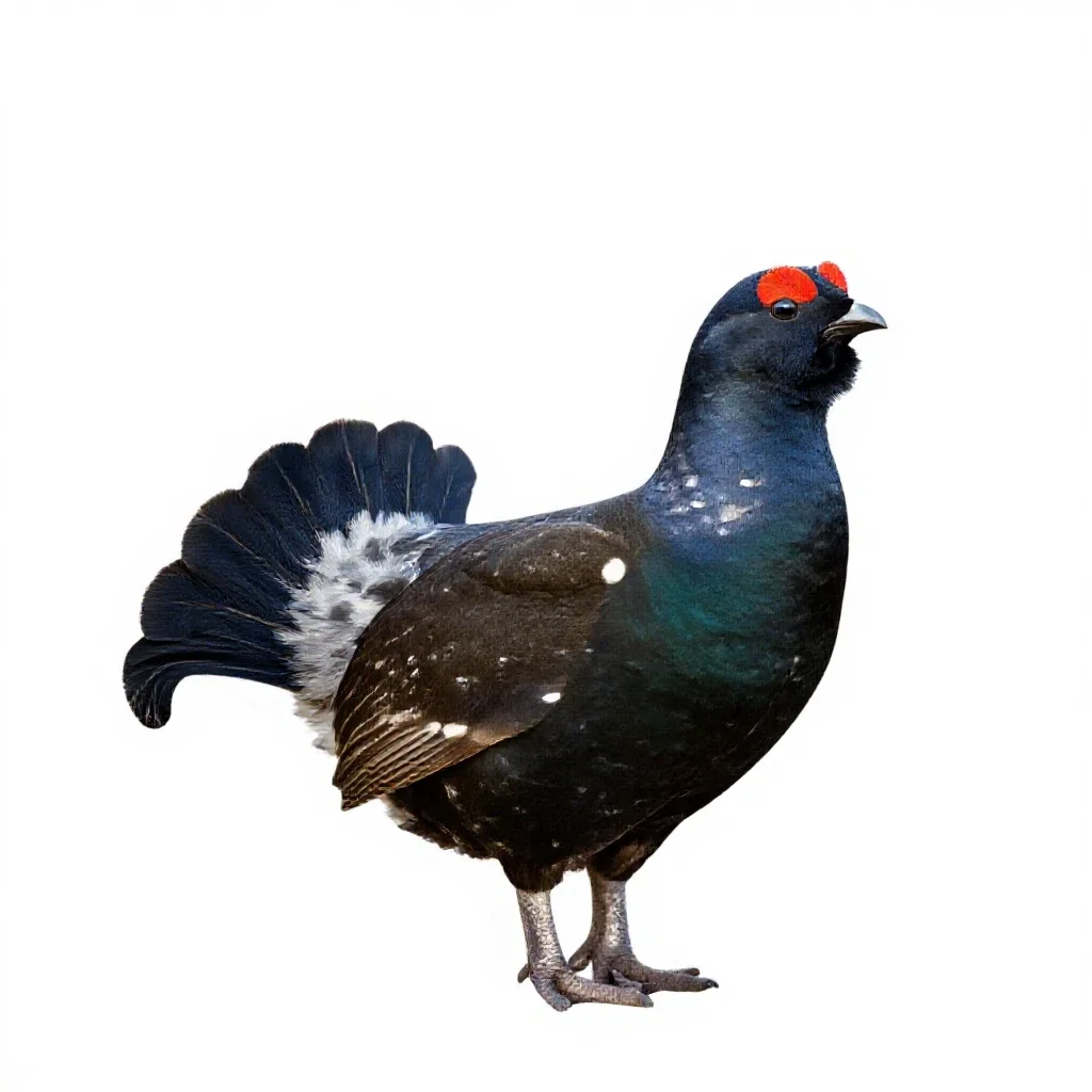Greyhen isolated on a white background