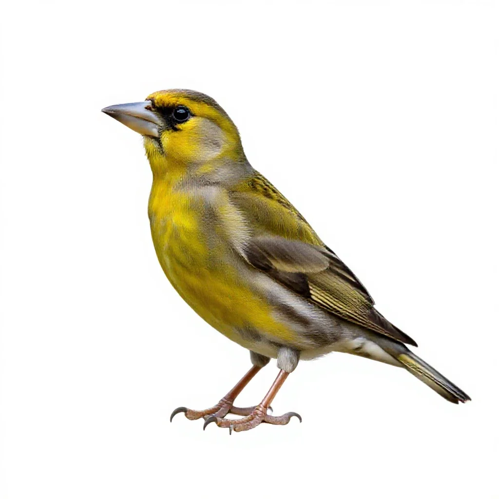 Grosbeak isolated on a white background