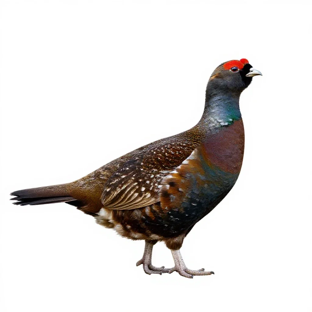 Grouse isolated on a white background