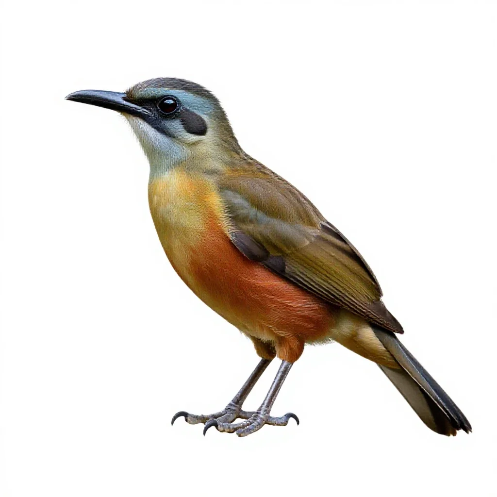 Hoatzin isolated on a white background