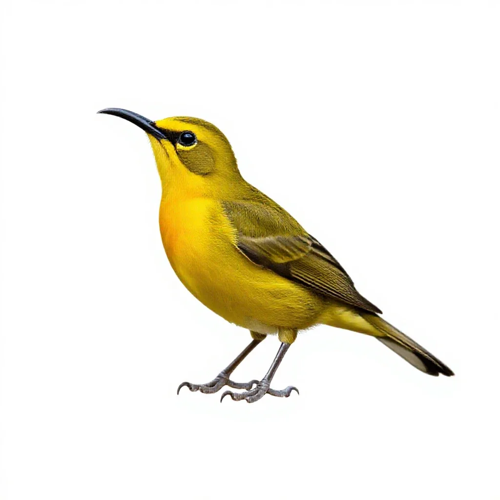Honeycreeper isolated on a white background
