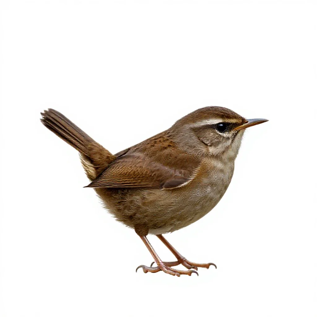 House wren isolated on a white background