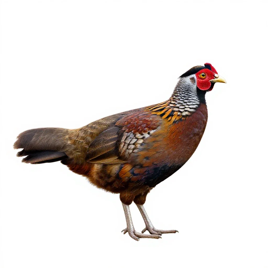 Jungle fowl isolated on a white background