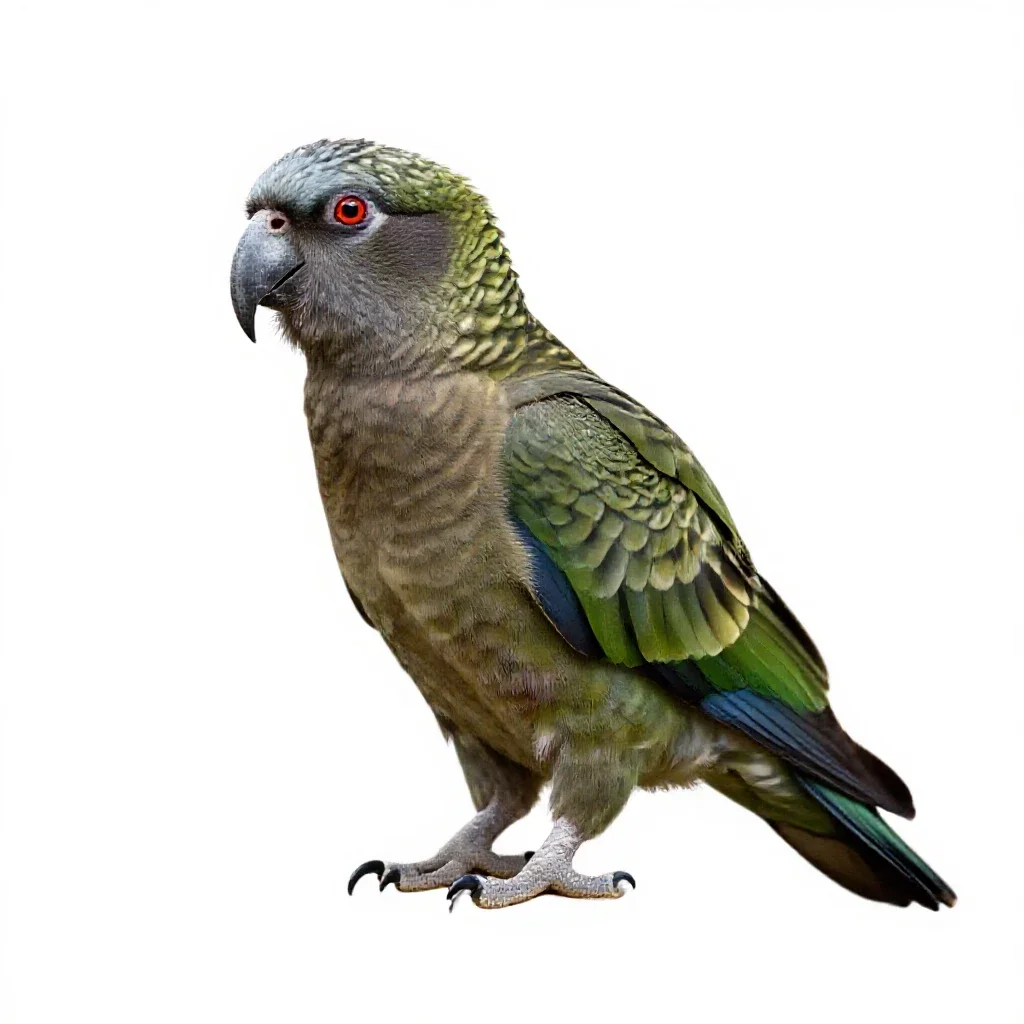 Kea isolated on a white background