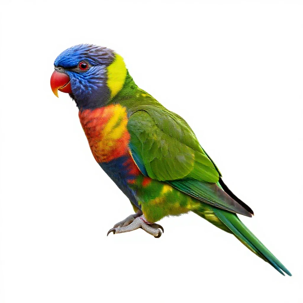 Lorikeet isolated on a white background