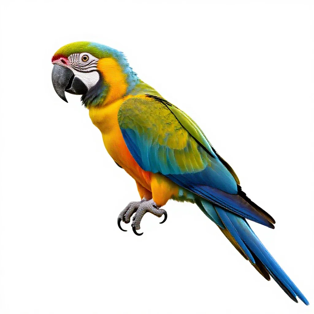 Macaw isolated on a white background