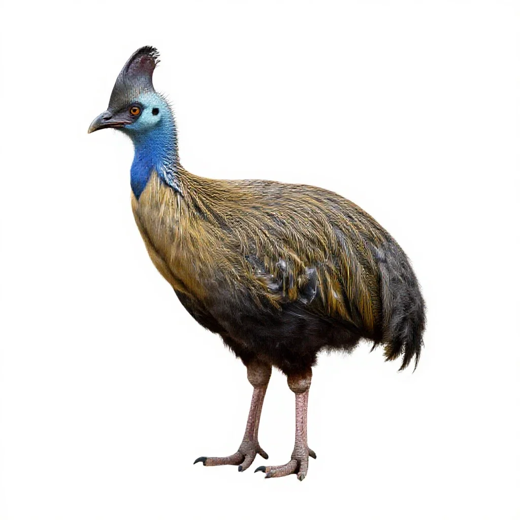 Mallee fowl isolated on a white background