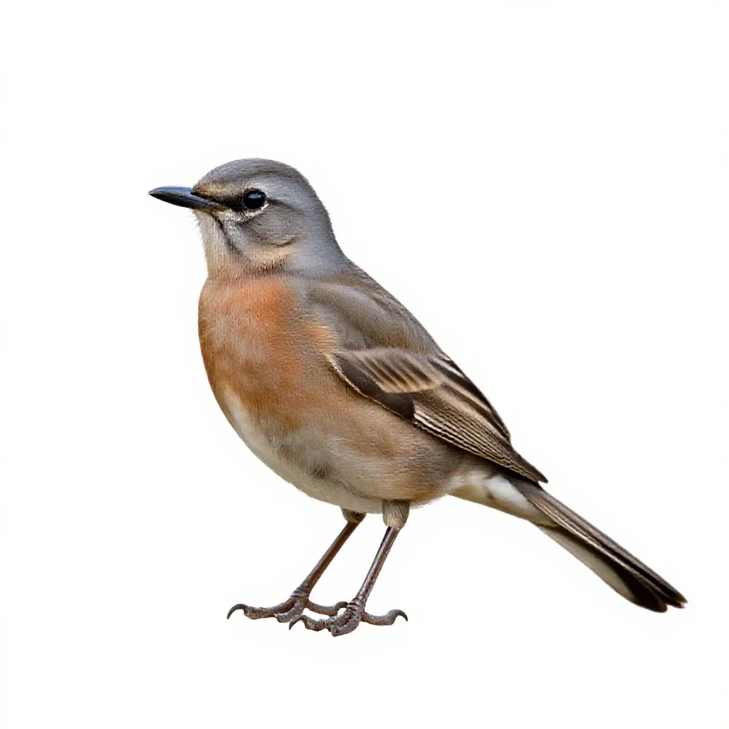 Mockingbird isolated on a white background