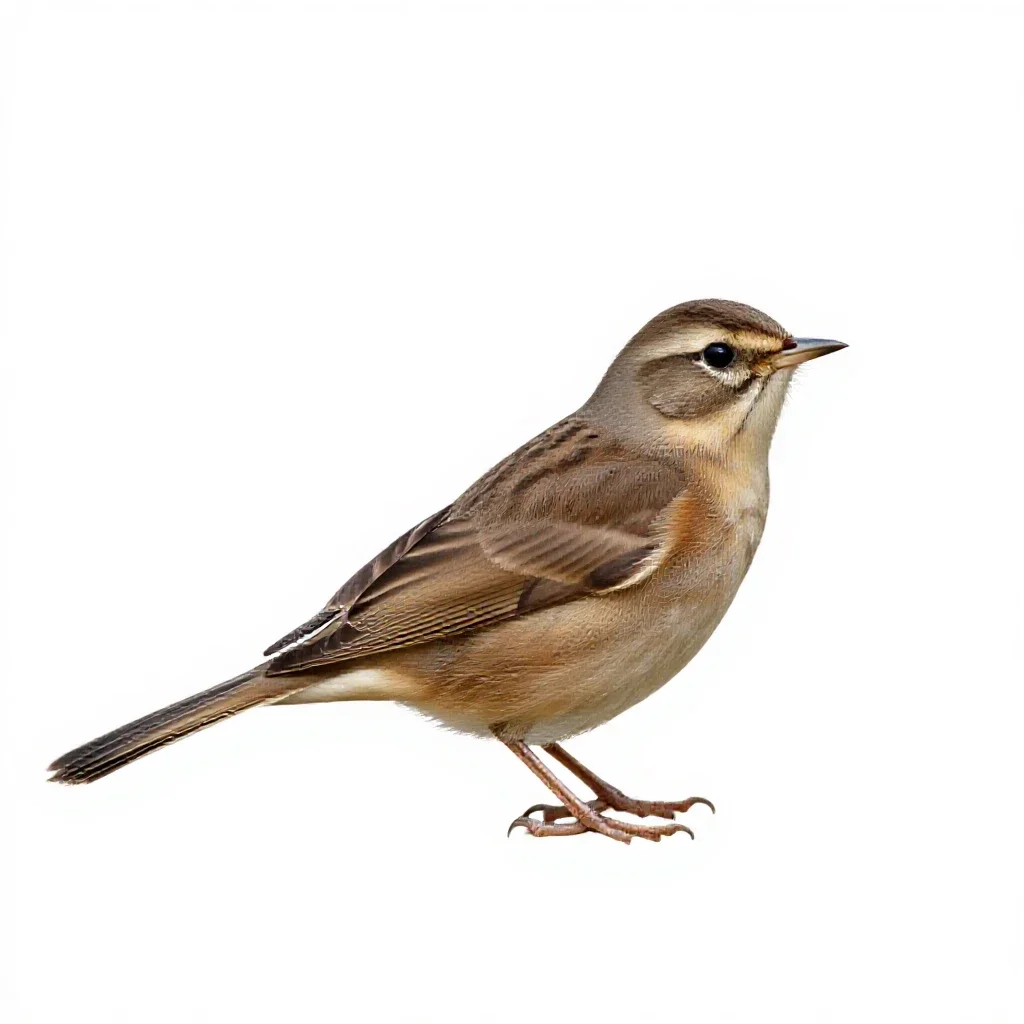 Nightingale isolated on a white background