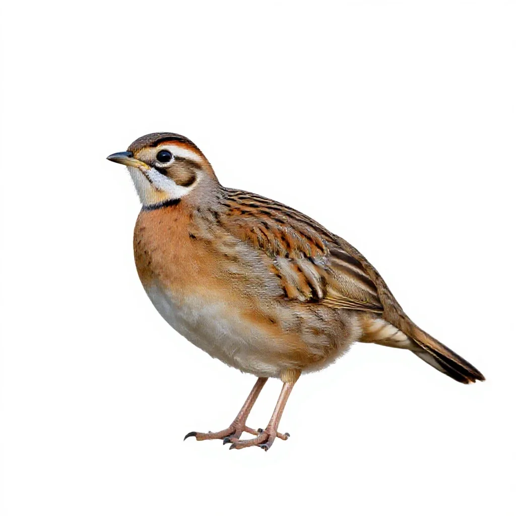 Northern bobwhite isolated on a white background