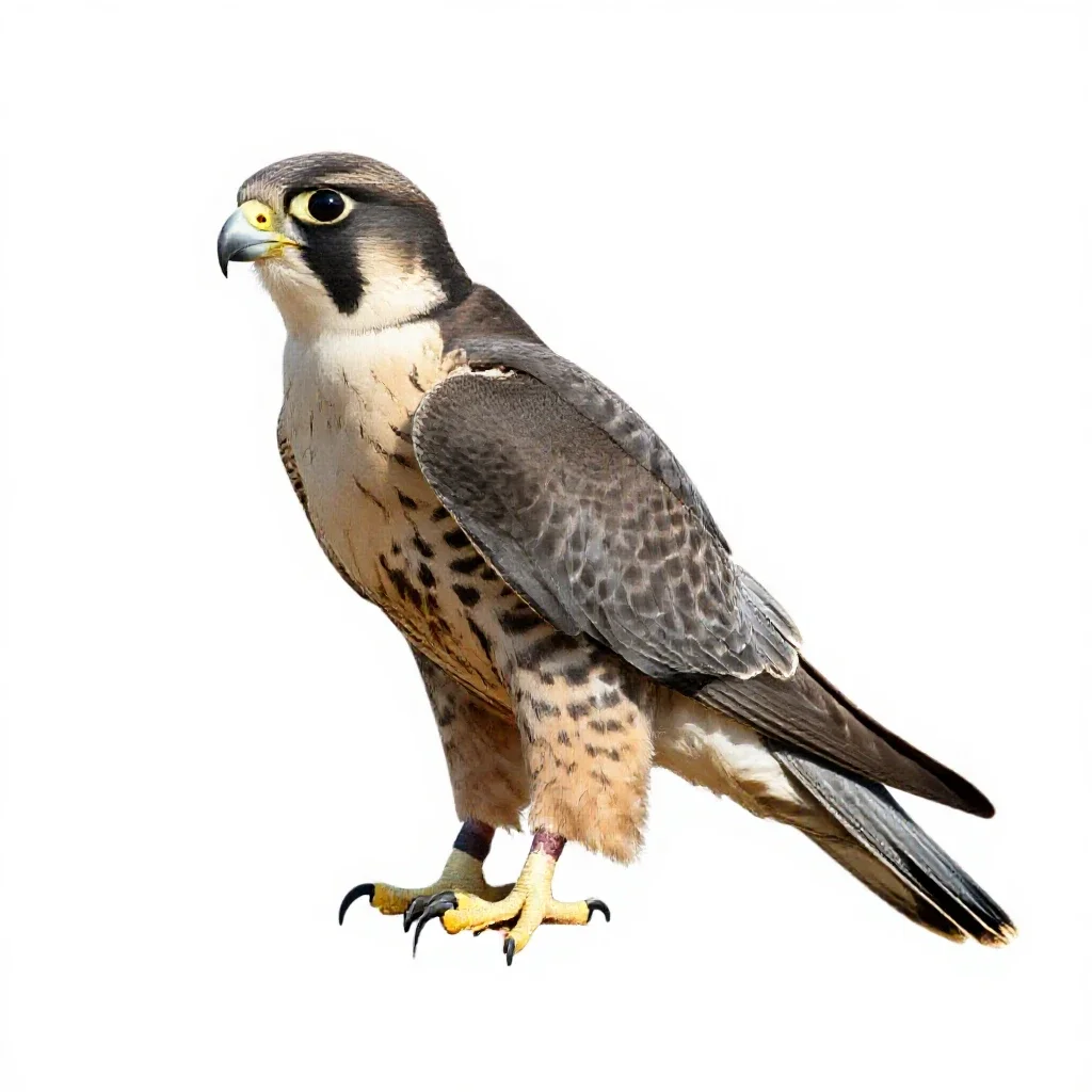 Peregrine isolated on a white background