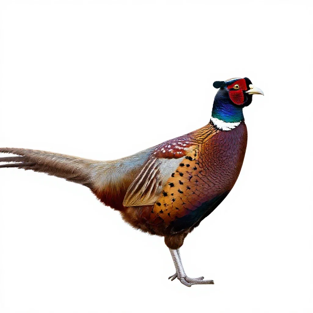 Pheasant isolated on a white background