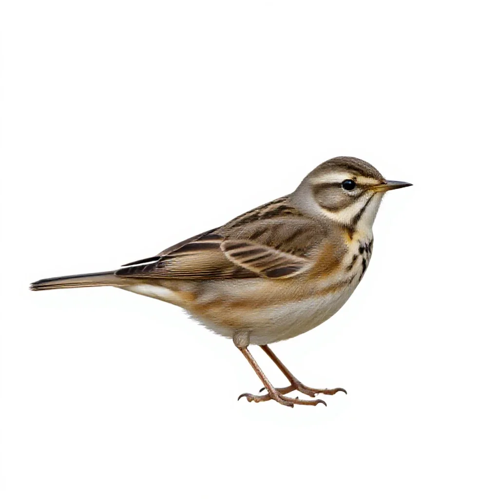 Pipit isolated on a white background