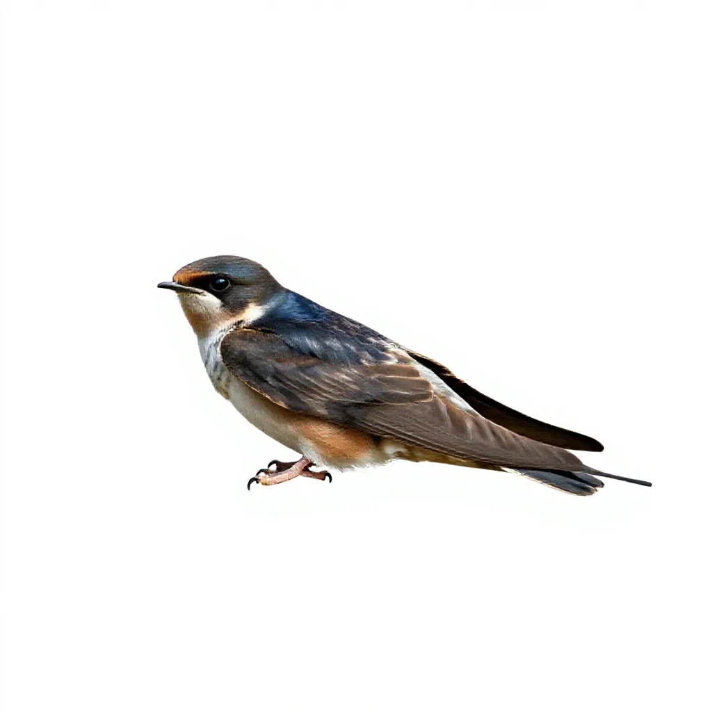 Poorwill isolated on a white background
