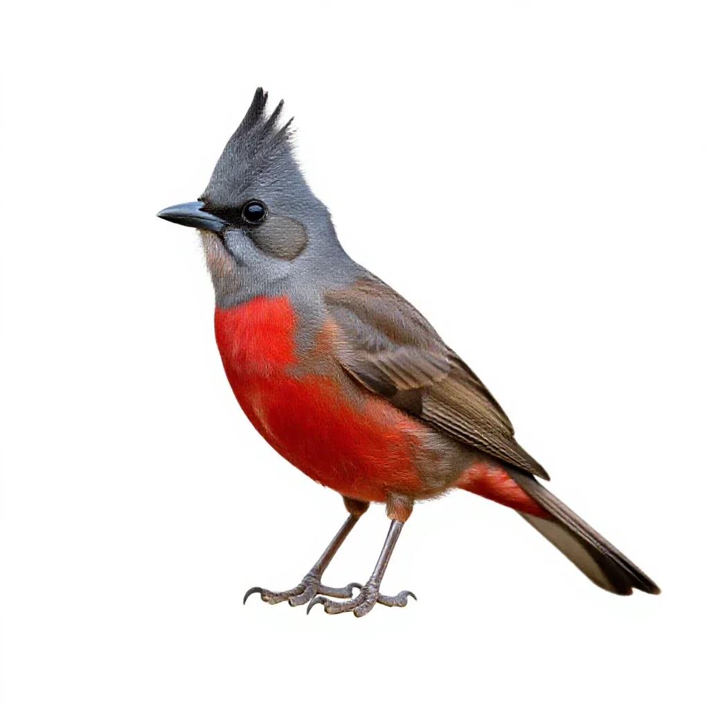 Pyrrhuloxia isolated on a white background