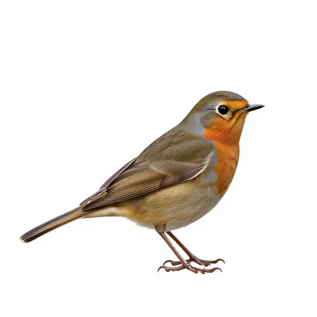 Redwing isolated on a white background
