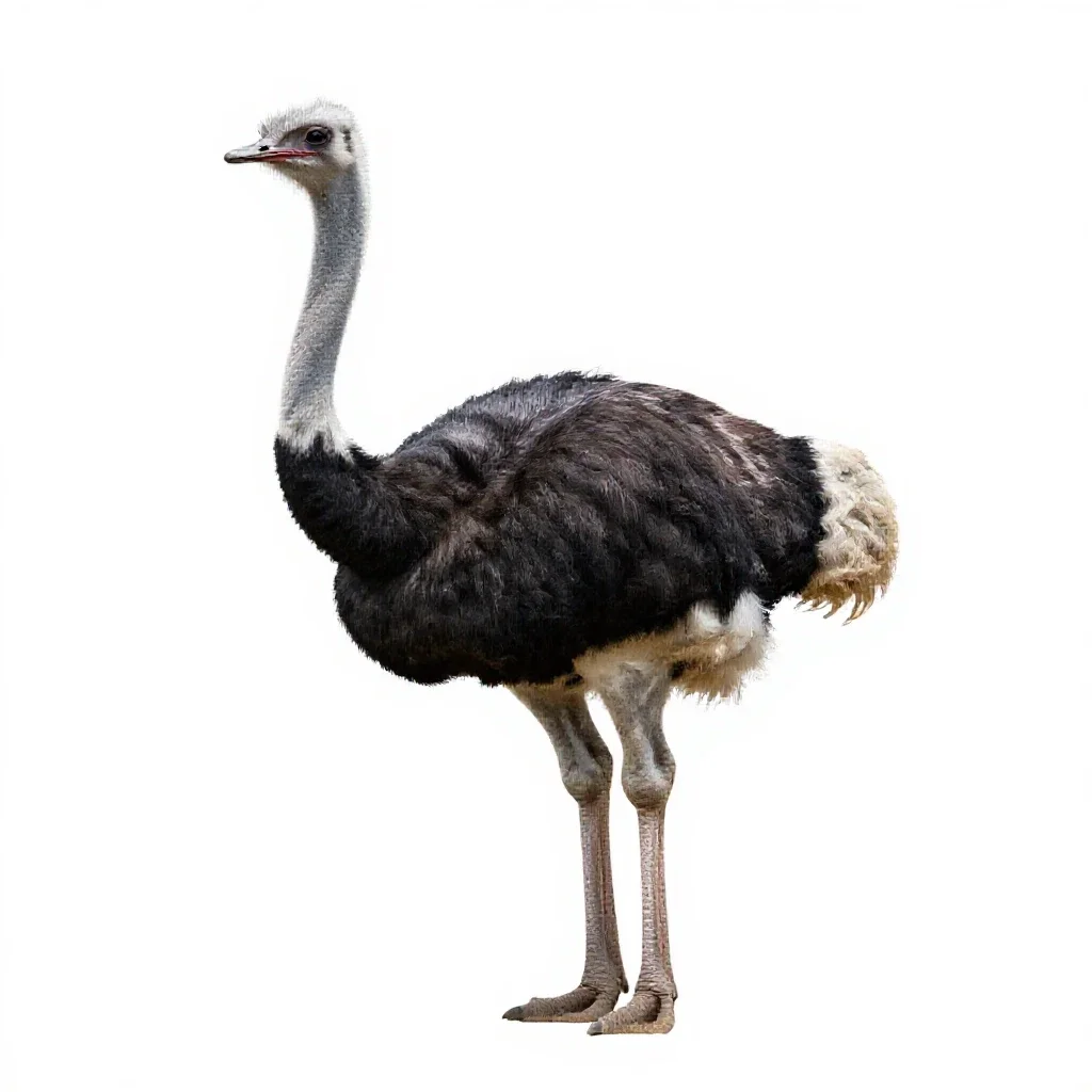 Rhea isolated on a white background