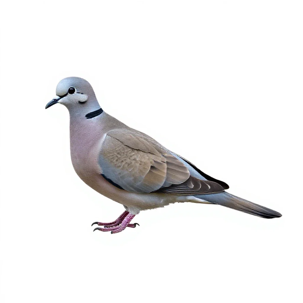 Ringdove isolated on a white background