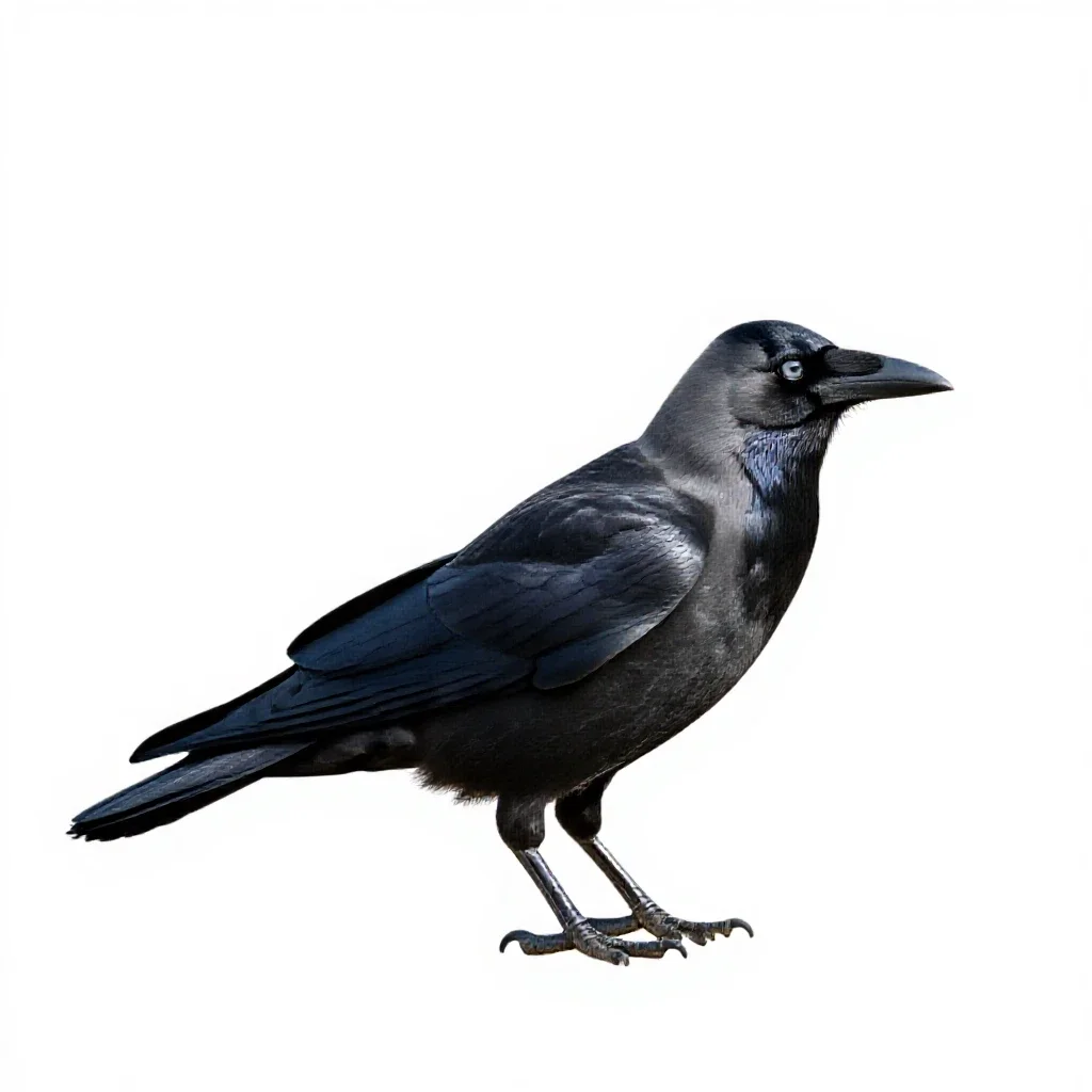 Rook isolated on a white background