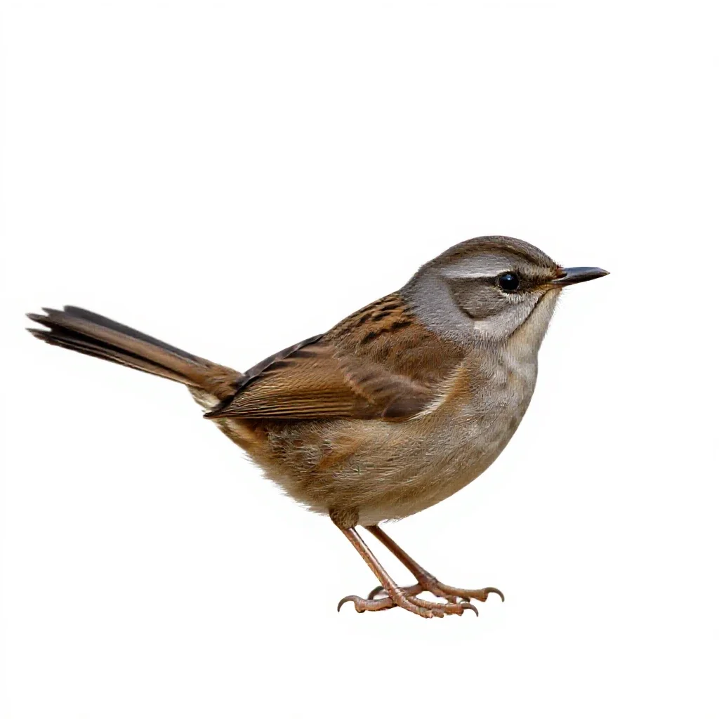 Scrubbird isolated on a white background