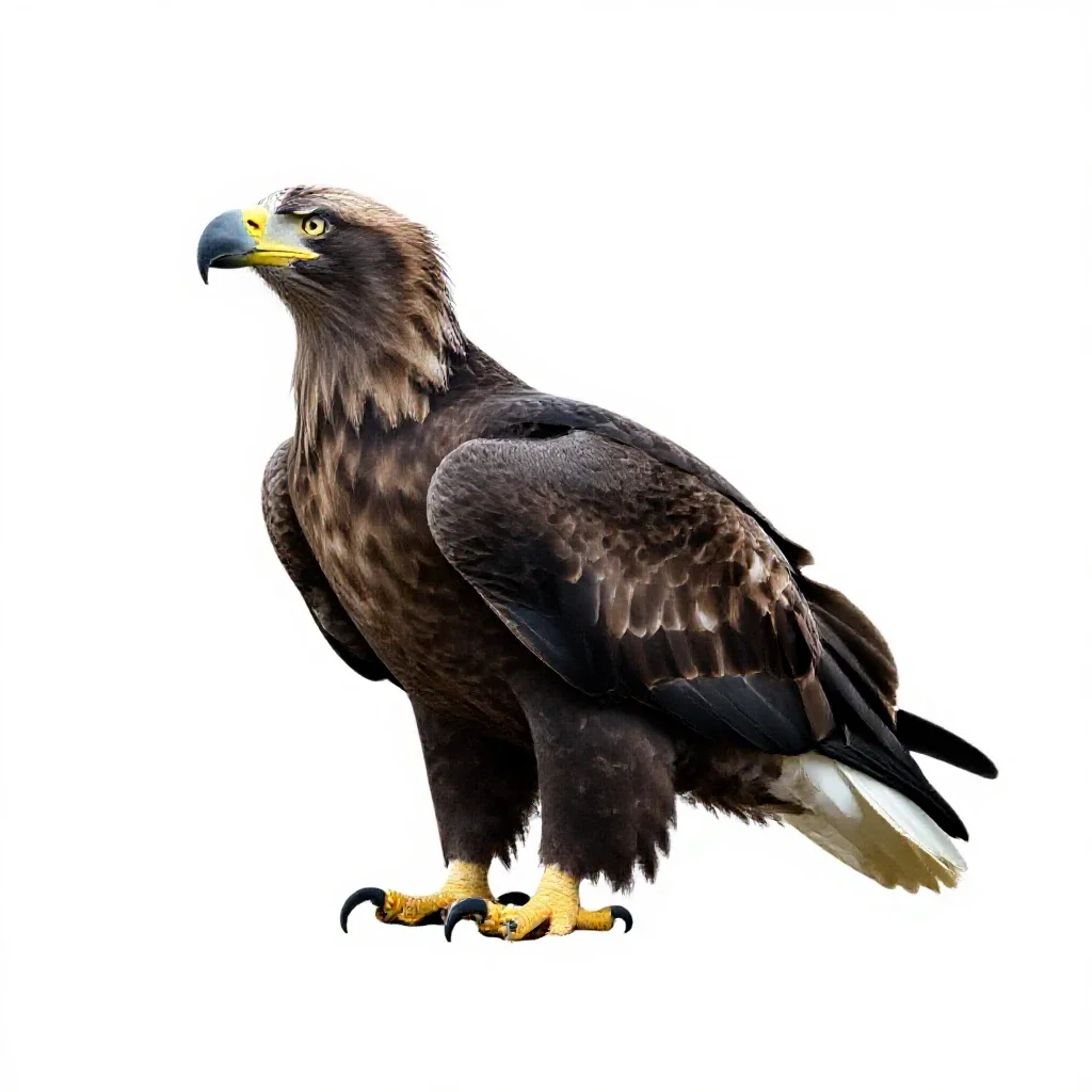 Sea eagle isolated on a white background