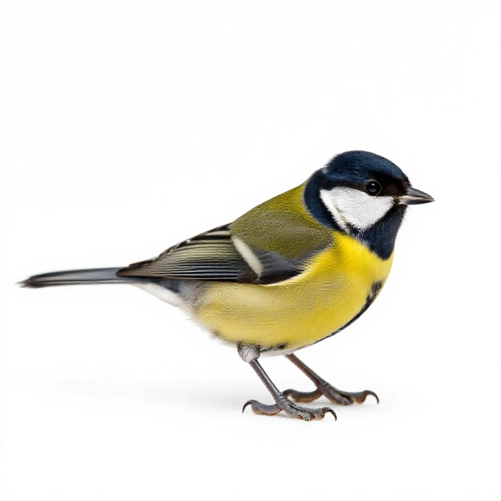 Siskin isolated on a white background