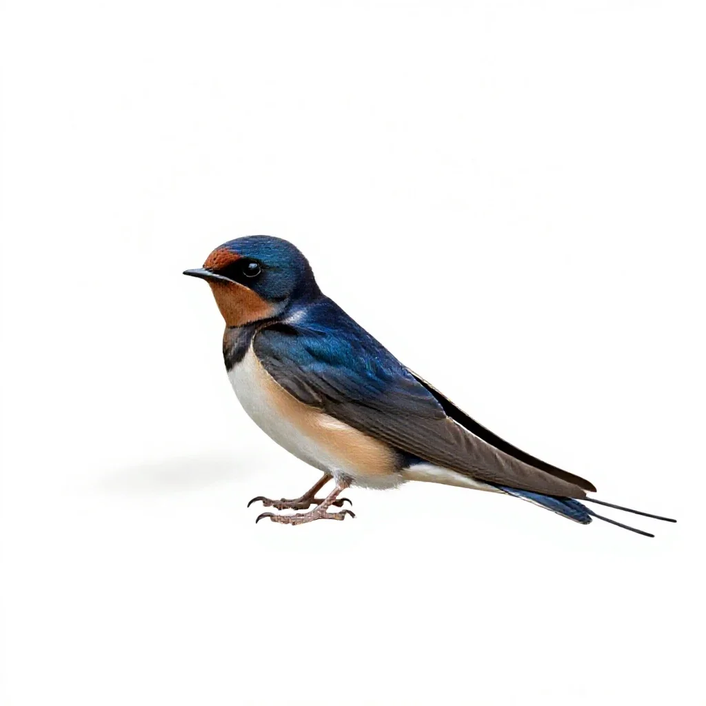 Swallow isolated on a white background