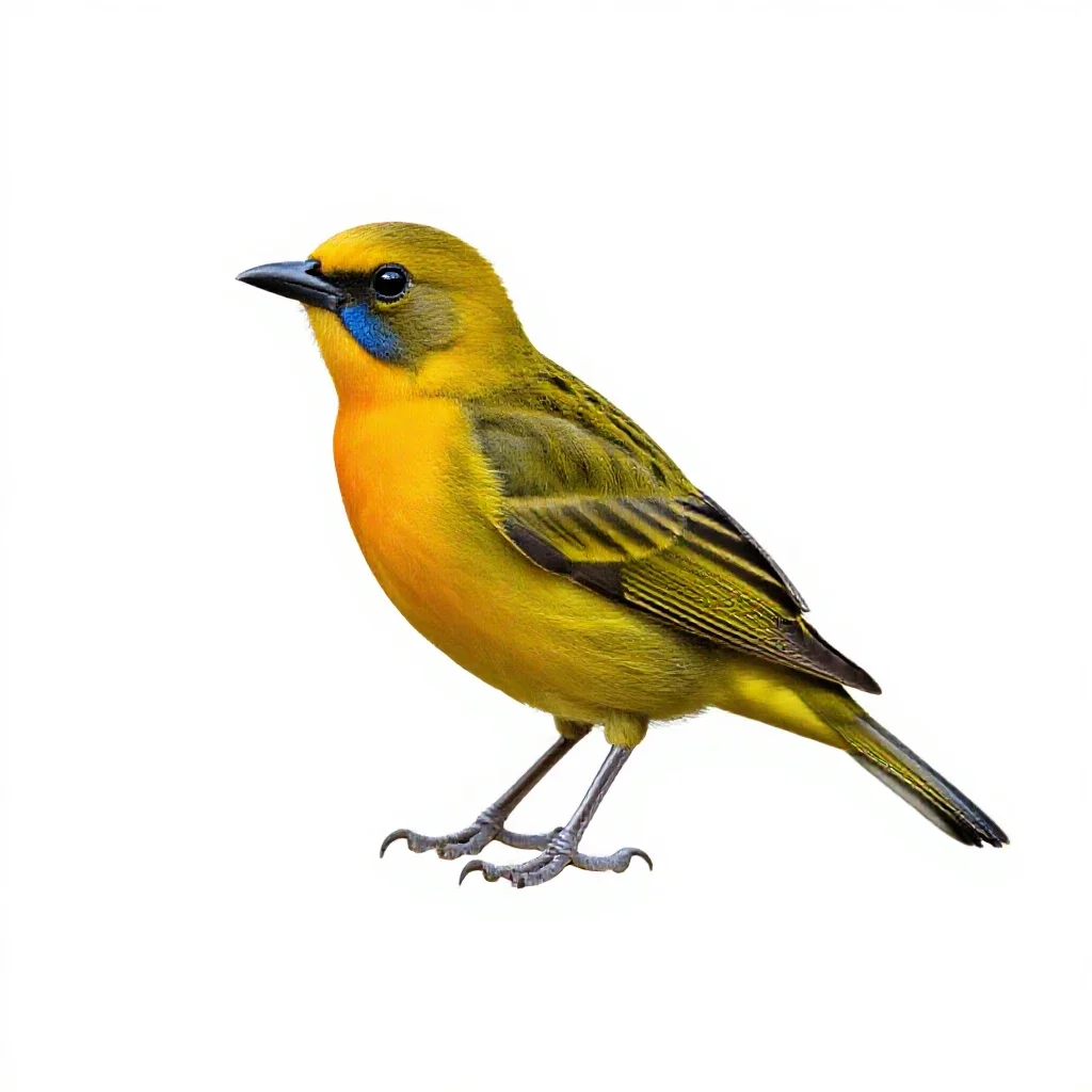Tanager isolated on a white background