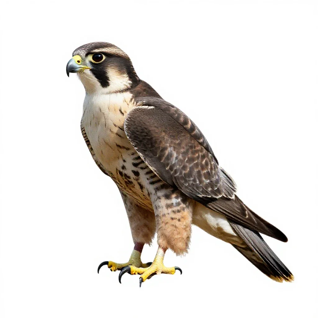 Tiercel isolated on a white background