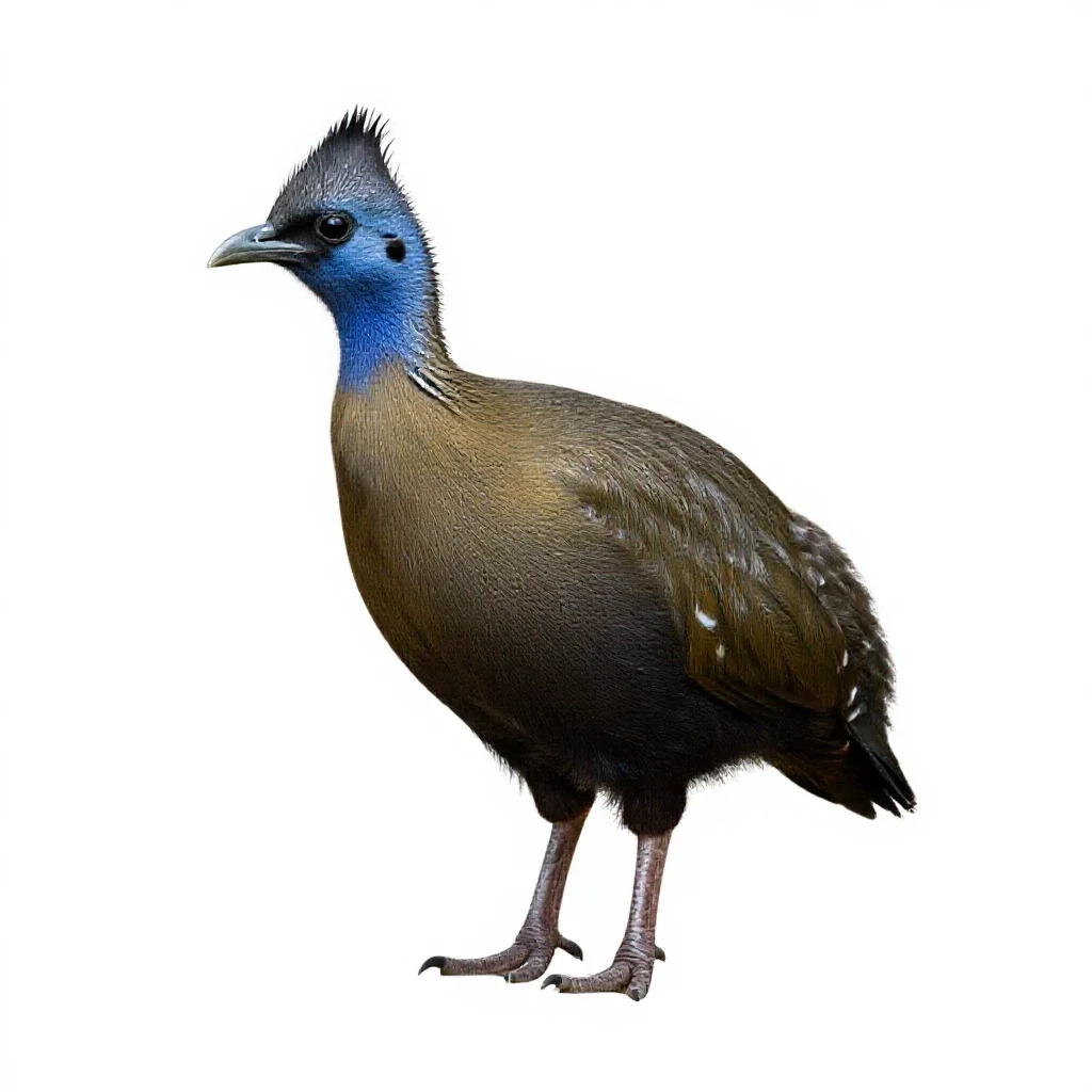 Tinamou isolated on a white background