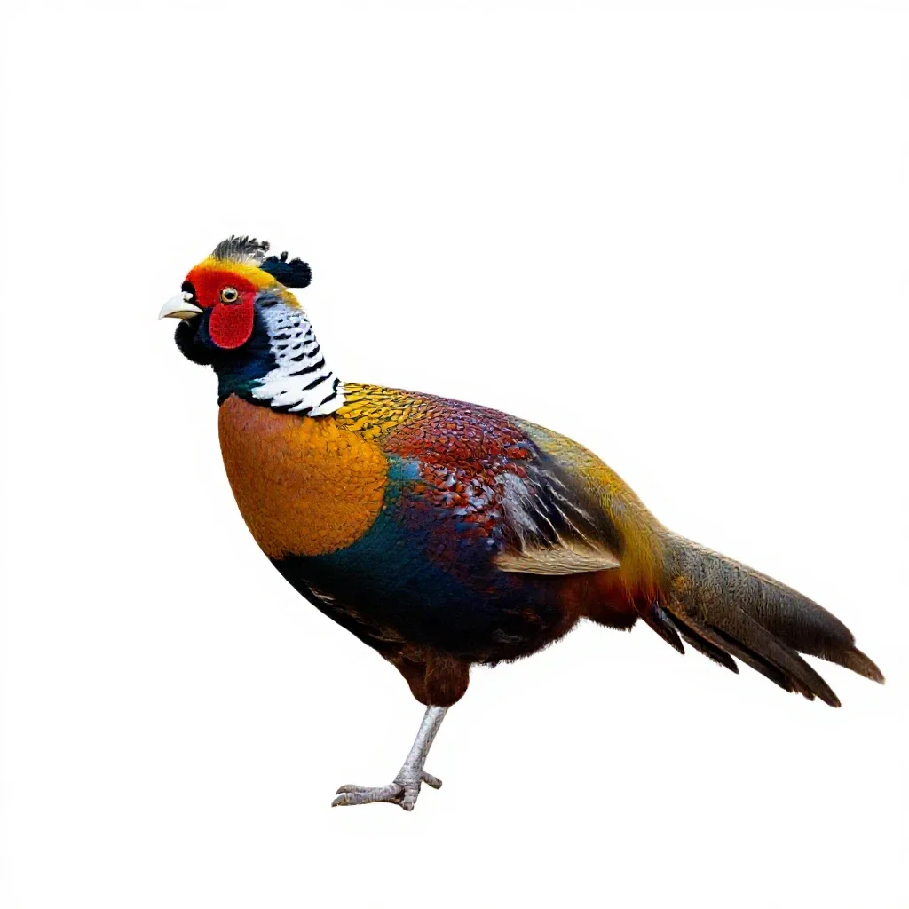 Tragopan isolated on a white background