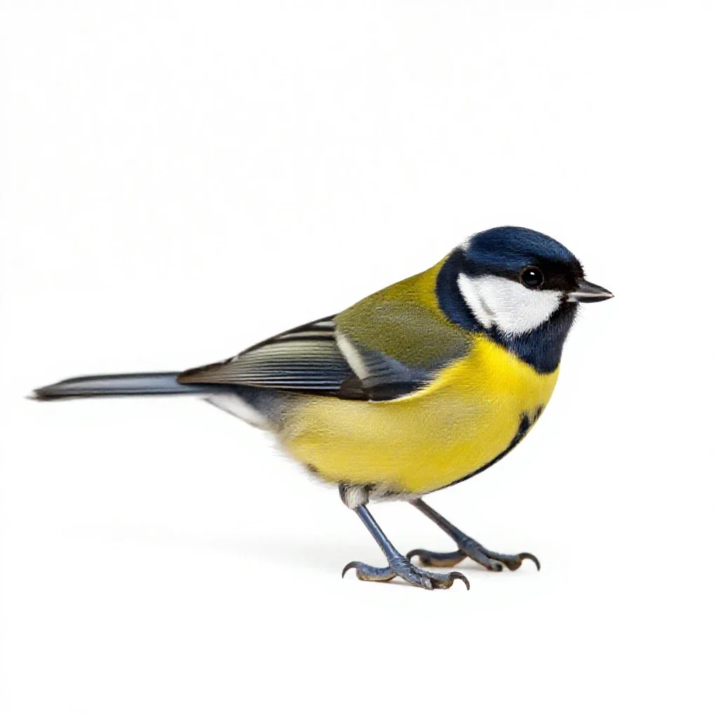 Verdin isolated on a white background