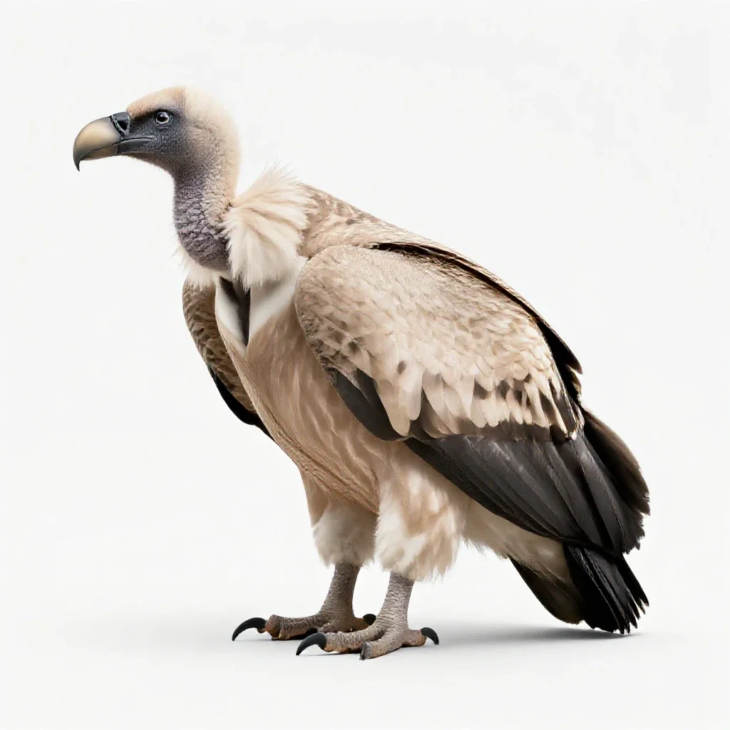 Vulture isolated on a white background