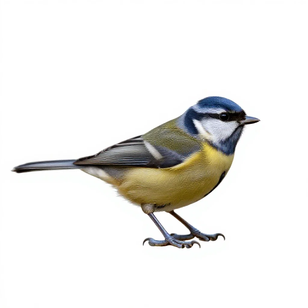 Warbler isolated on a white background